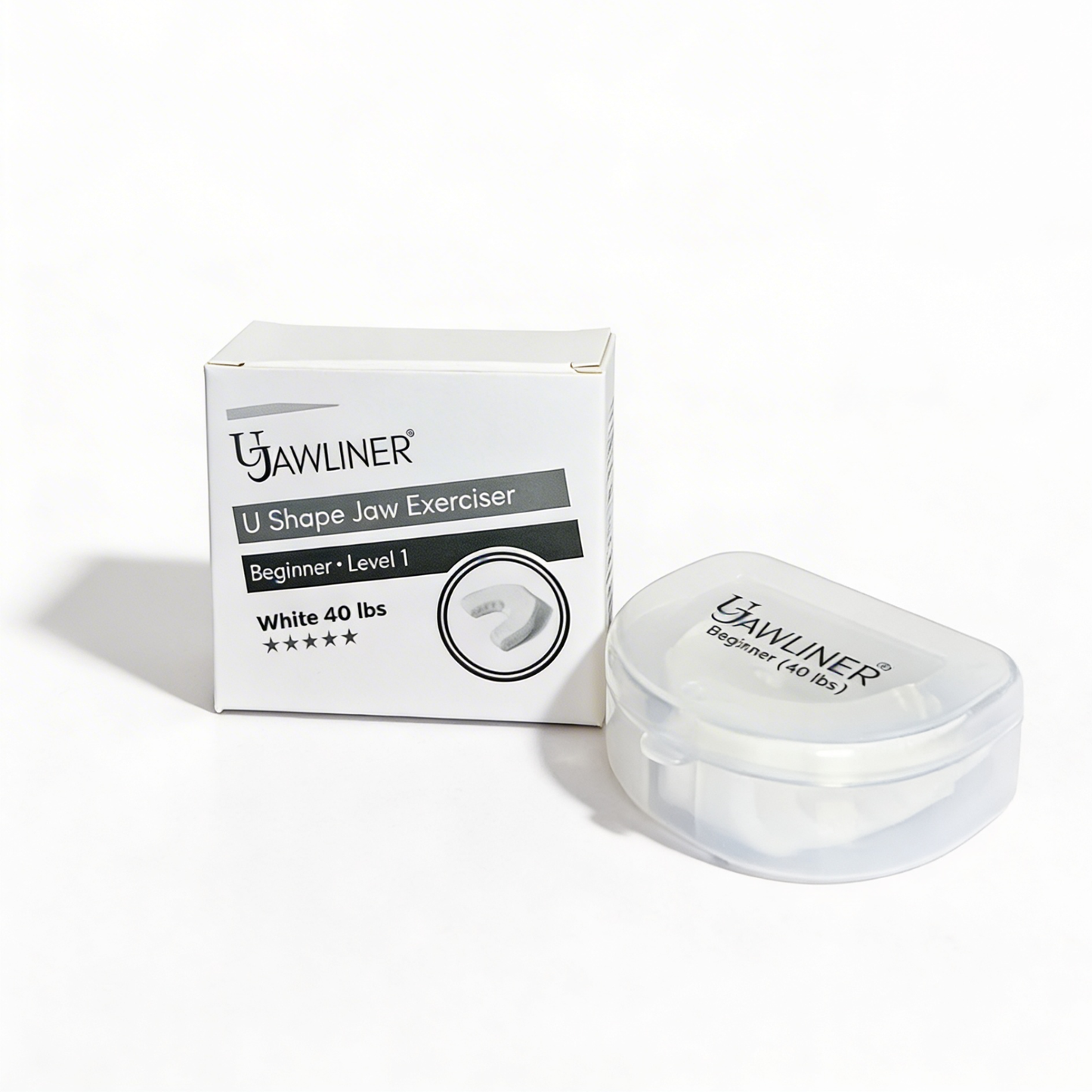 UJAWLINER beginner jaw exerciser 40 lbs white level 1