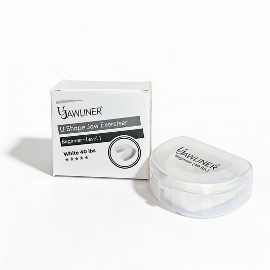 UJAWLINER beginner jaw exerciser 40 lbs white