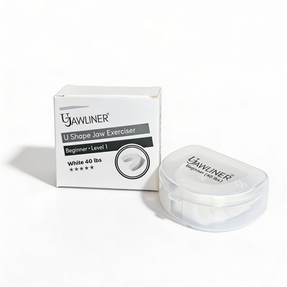 UJAWLINER beginner jaw exerciser 40 lbs white