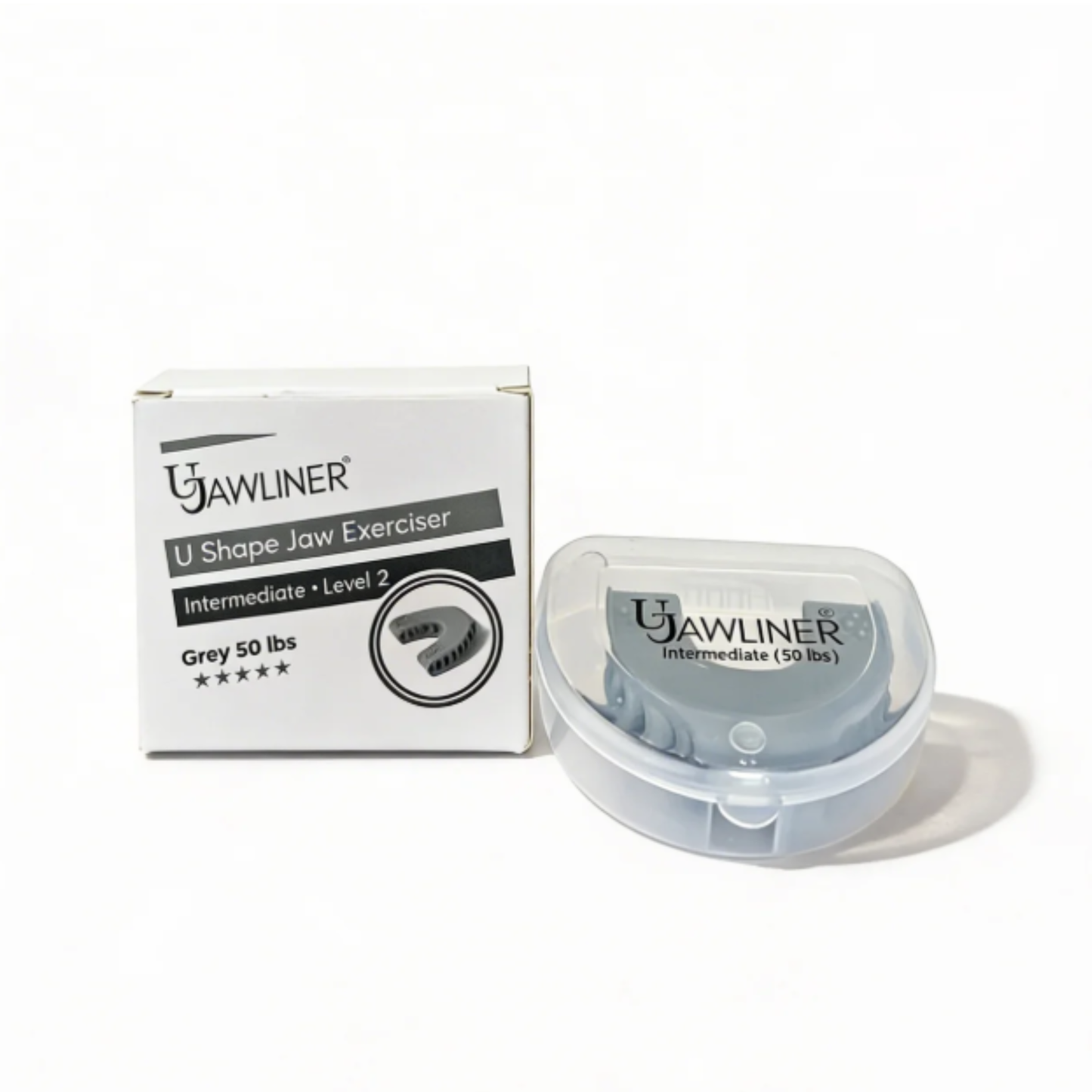 UJAWLINER intermediate jaw exerciser 50 lbs grey