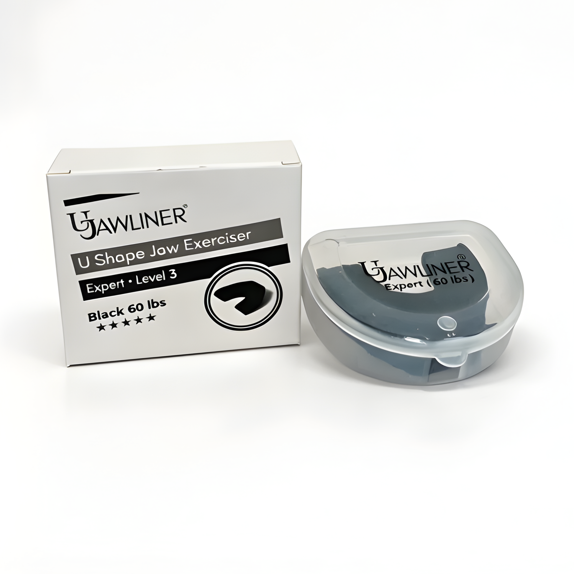 UJAWLINER expert jaw exerciser 60 lbs black