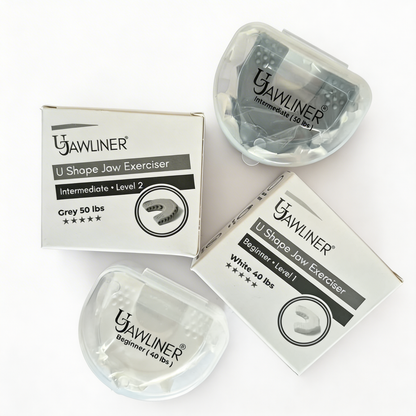 UJAWLINER jaw exerciser in use jawline training
